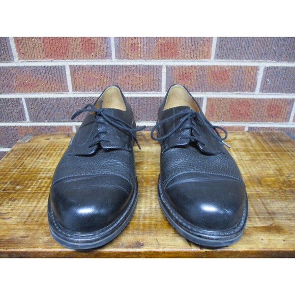 Mephisto Mens Melchior Black Leather Oxford Cap Toe Dress Shoes Goodyear Welt 11 main image 8